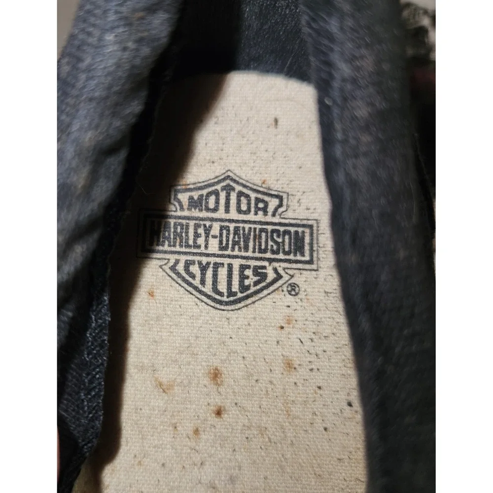 Harley-Davidson Men's Black Round Toe Slip On Casual Shoes - Men's 7.5 Women's 9